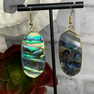 Abalone Statement Earrings